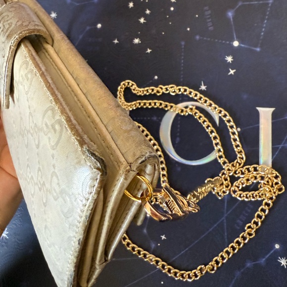 GUCCI GG Guccissima Leather Long Wallet with Chain - Picture 9 of 16